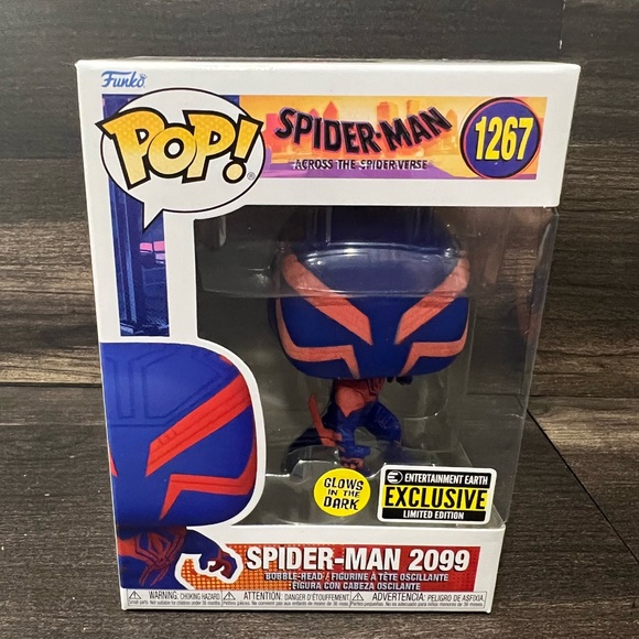 Funko Other - Funko Pop Glows In the Dark Spider Man 2099  #1267 + Protector